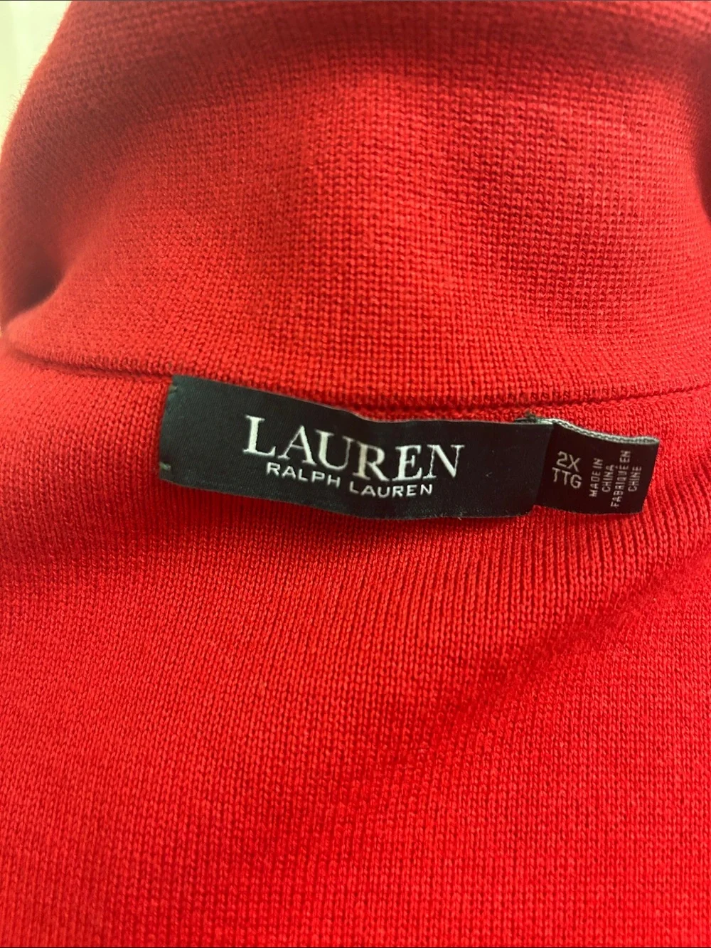 LAUREN Ralph Lauren 2X TTG Red Blazer with pockets and silver buttons, EUC - Picture 12 of 12